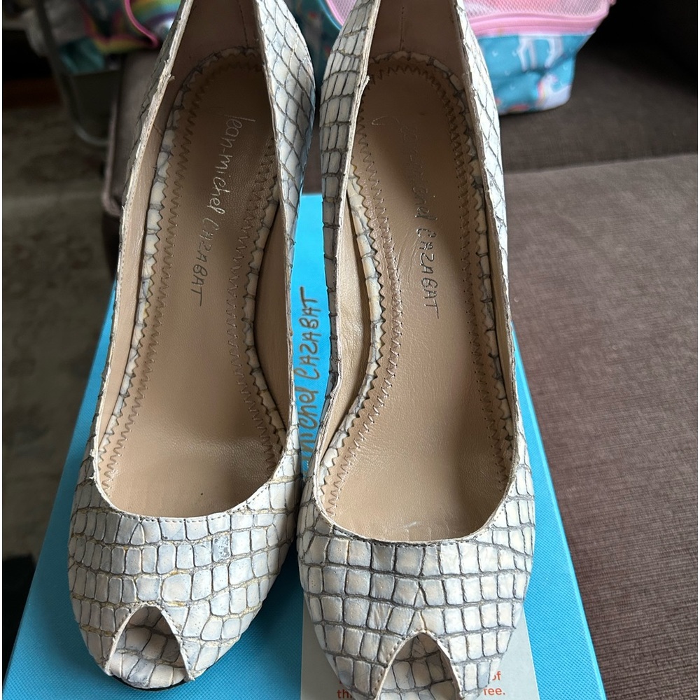 Jean-michael Cazabat peep toe shoes